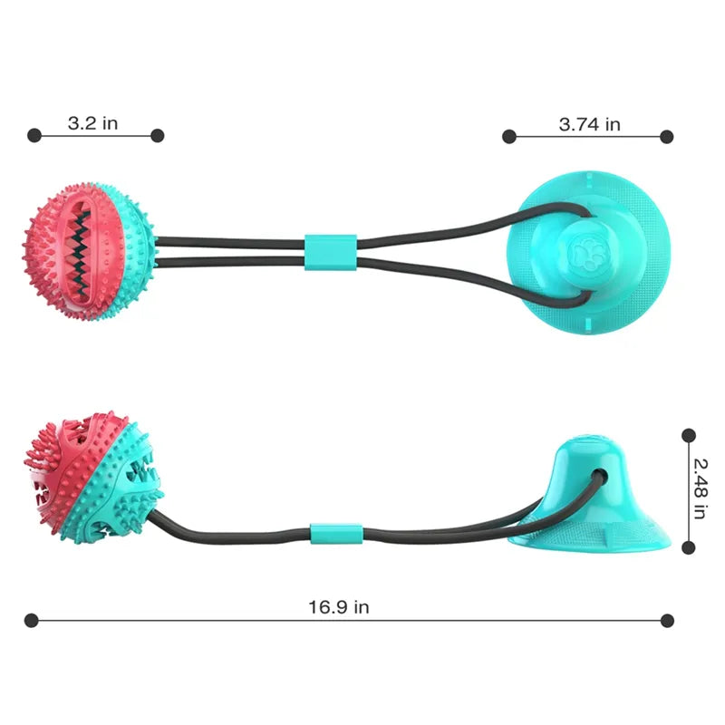 Suction Ball Interactive Dog Toy - King & Paws