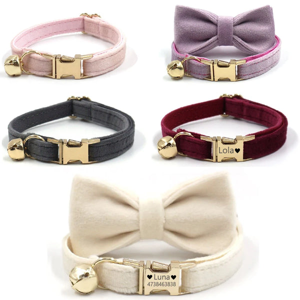 Velvet Custom Cat & Dog Collar